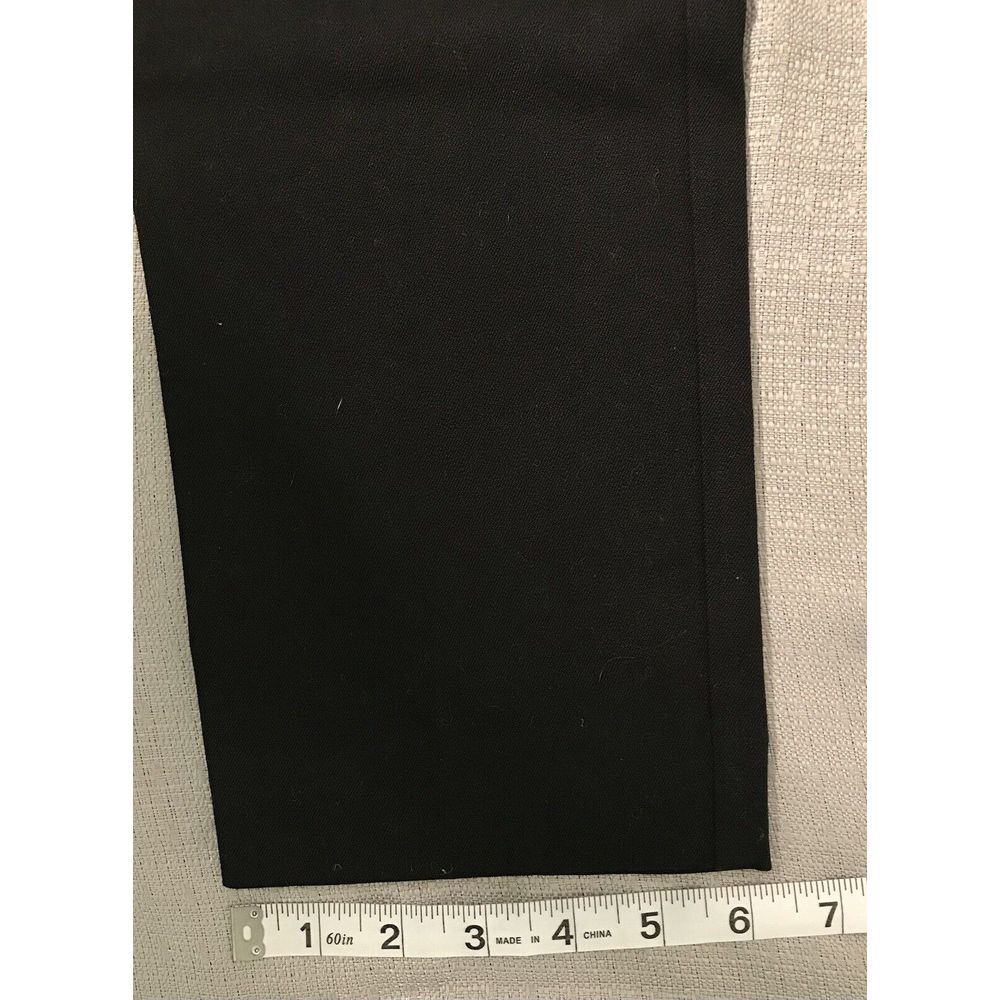 TRIXIE + LULU WOMEN MODERN ANKLE BLACK‎  TWILL CROP ANKLE PANTS Size 10 - Picture 7 of 8